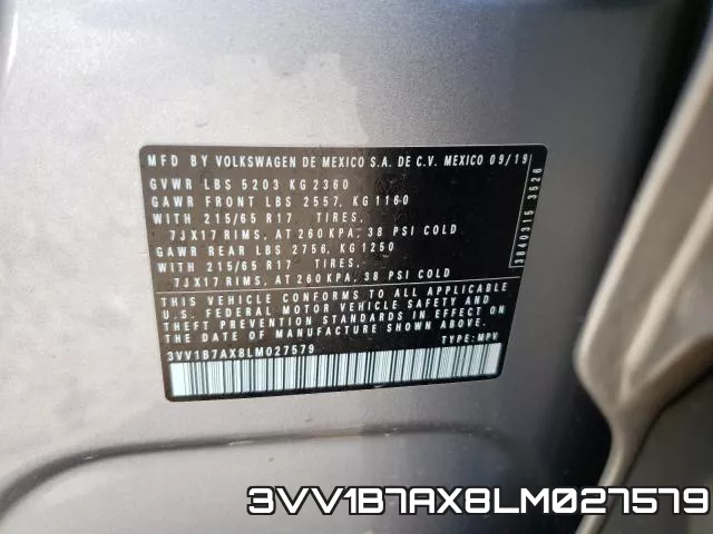 3VV1B7AX8LM027579 фото 2
