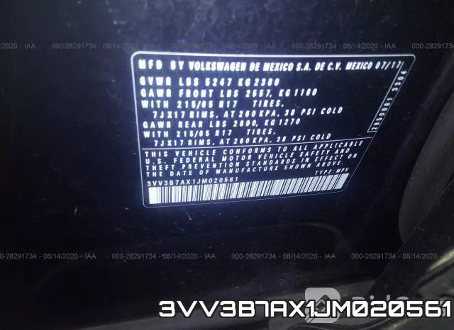 3VV3B7AX1JM020561 фото 9
