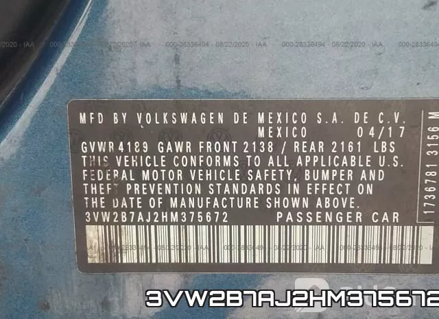 3VW2B7AJ2HM375672 фото 10