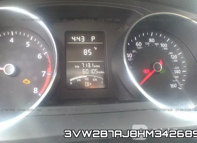 3VW2B7AJ8HM342689 фото 8
