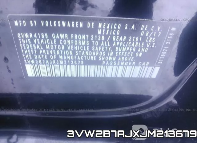 3VW2B7AJXJM213679 фото 10