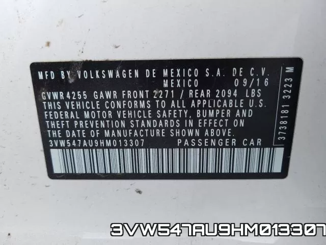 3VW547AU9HM013307 фото 2