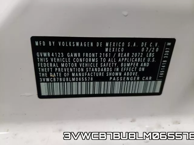 3VWCB7BU8LM065578 фото 2