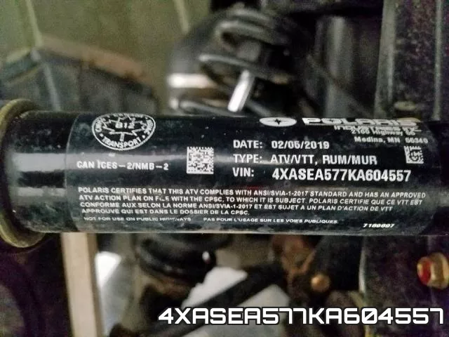 4XASEA577KA604557 фото 2