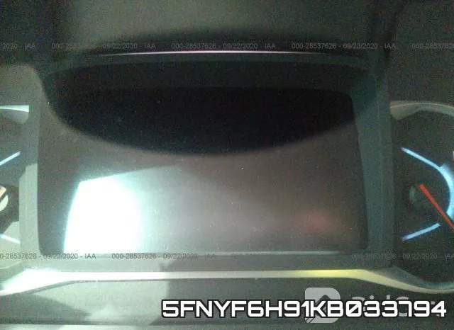 5FNYF6H91KB033794 фото 8