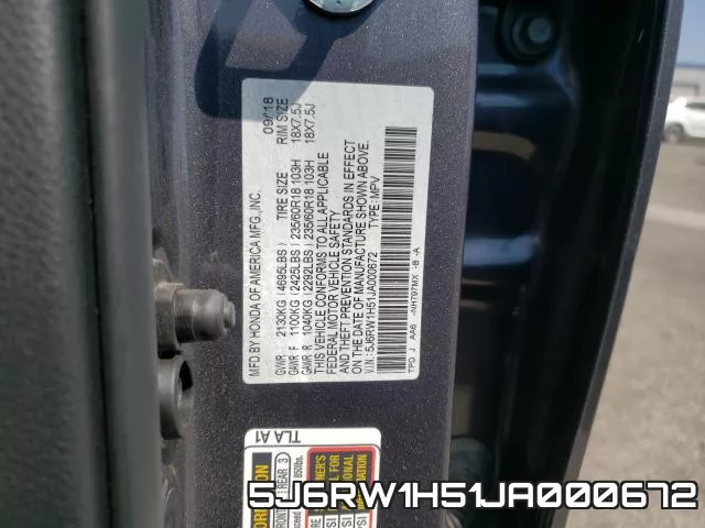 5J6RW1H51JA000672 фото 2