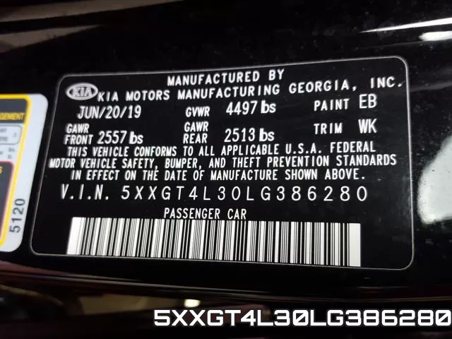 5XXGT4L30LG386280 фото 2