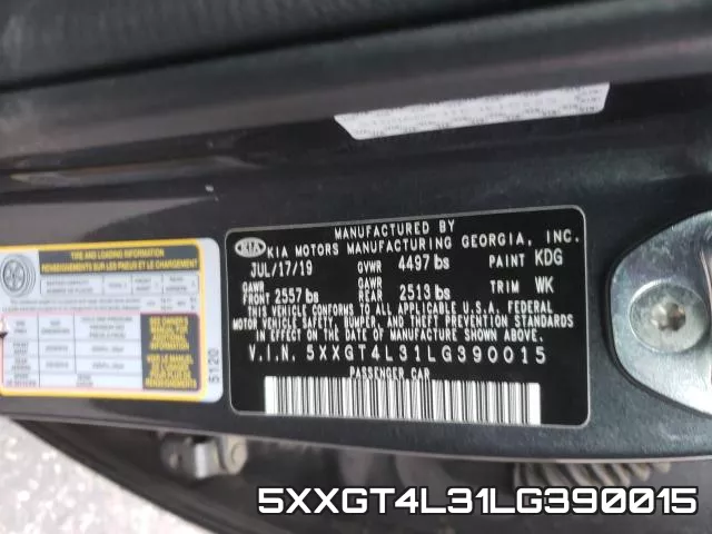 5XXGT4L31LG390015 фото 2