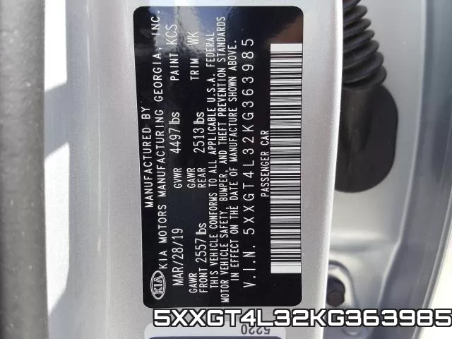 5XXGT4L32KG363985 фото 2