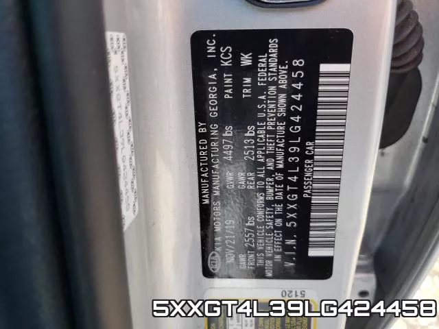 5XXGT4L39LG424458 фото 2