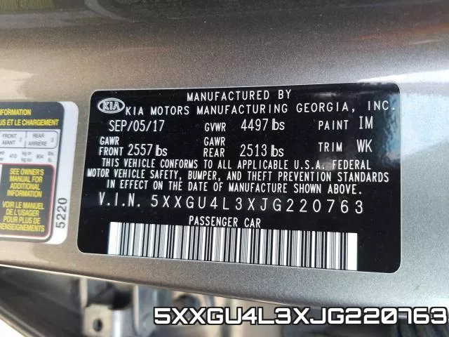 5XXGU4L3XJG220763 фото 2