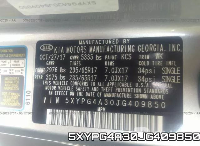 5XYPG4A30JG409850 фото 10