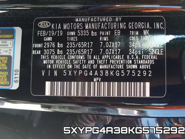 5XYPG4A38KG575292 фото 2