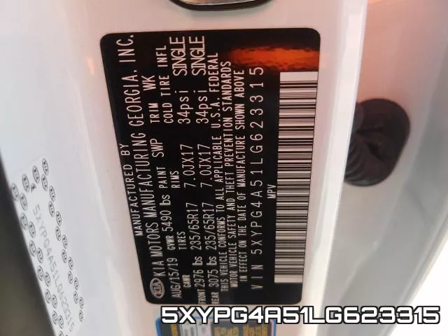 5XYPG4A51LG623315 фото 2