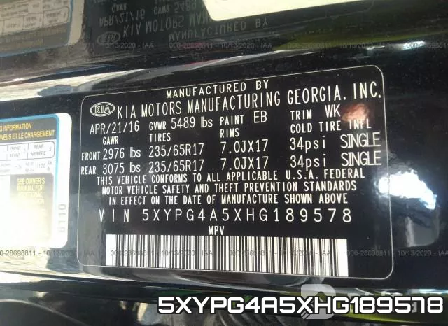 5XYPG4A5XHG189578 фото 10