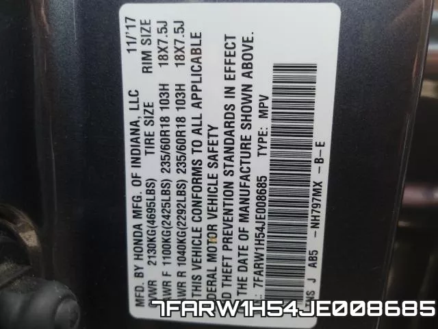 7FARW1H54JE008685 фото 2
