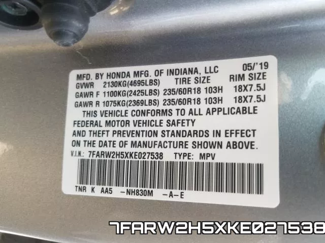 7FARW2H5XKE027538 фото 2