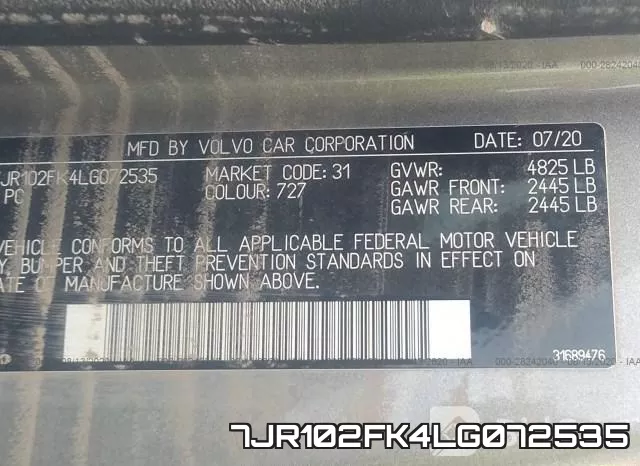 7JR102FK4LG072535 фото 10