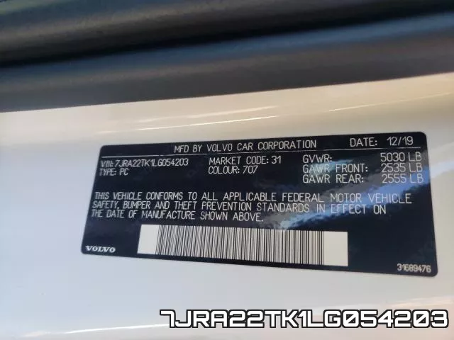7JRA22TK1LG054203 фото 2