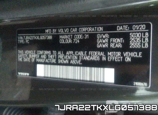 7JRA22TKXLG057388 фото 10