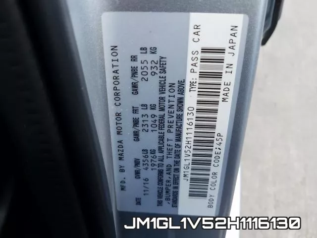 JM1GL1V52H1116130 фото 2