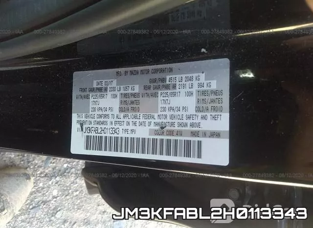 JM3KFABL2H0113343 фото 10