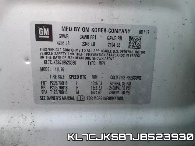 KL7CJKSB7JB523930 фото 2