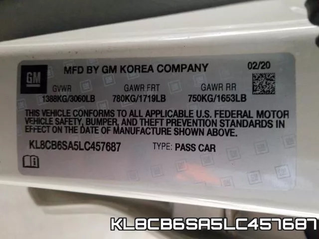 KL8CB6SA5LC457687 фото 2
