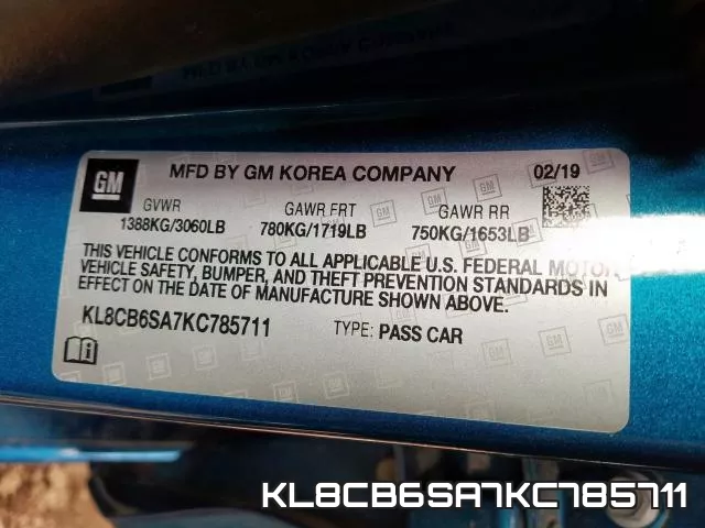 KL8CB6SA7KC785711 фото 2