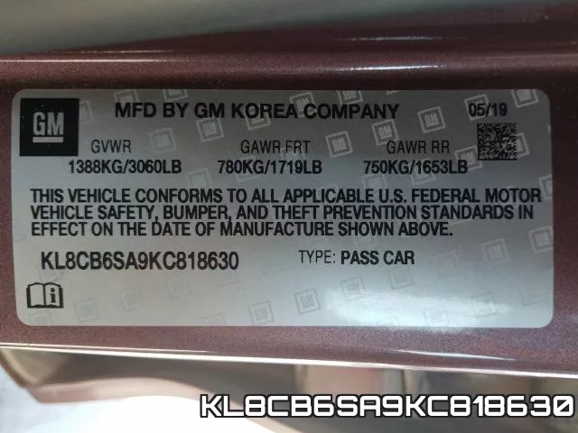 KL8CB6SA9KC818630 фото 2