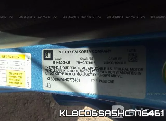 KL8CD6SA5HC776461 фото 10