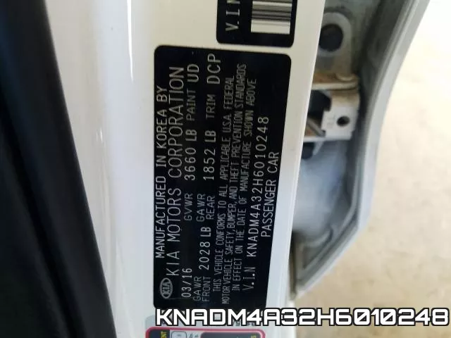 KNADM4A32H6010248 фото 2