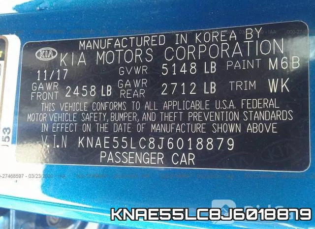 KNAE55LC8J6018879 фото 10