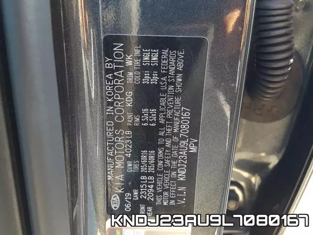 KNDJ23AU9L7080167 фото 2