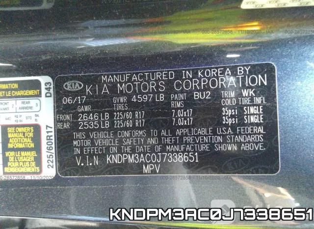 KNDPM3AC0J7338651 фото 10
