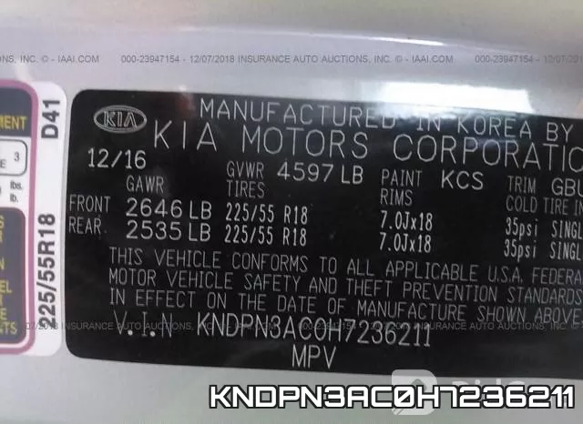 KNDPN3AC0H7236211 фото 10