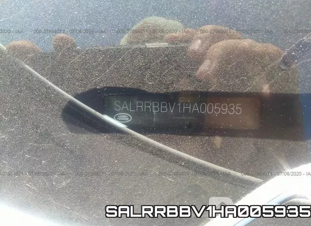SALRRBBV1HA005935 фото 10
