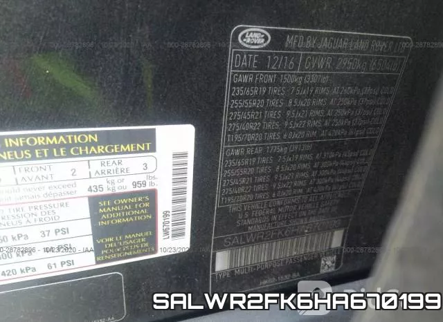 SALWR2FK6HA670199 фото 10