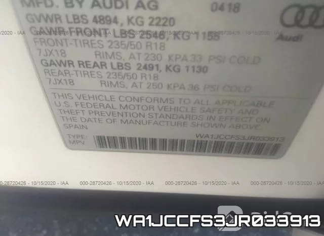 WA1JCCFS3JR033913 фото 10