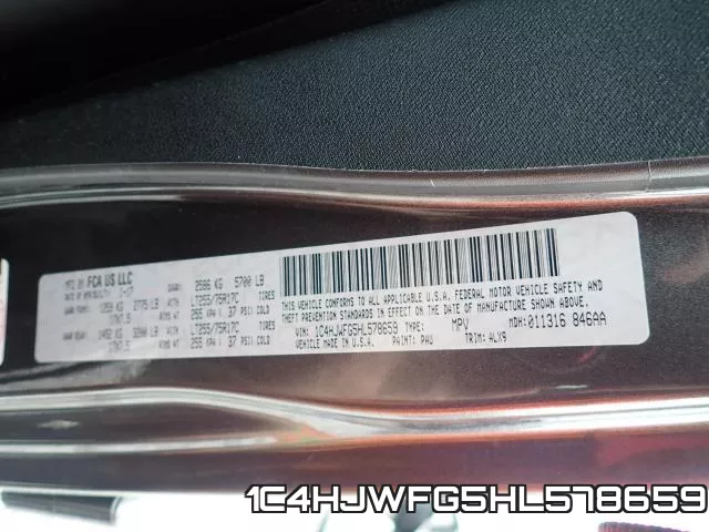 1C4HJWFG5HL578659 фото 2