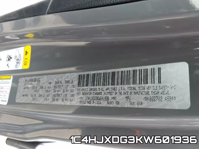 1C4HJXDG3KW601936 фото 2
