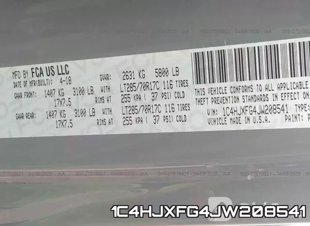1C4HJXFG4JW208541 фото 10