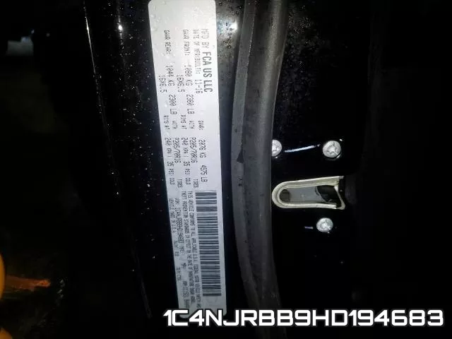 1C4NJRBB9HD194683 фото 2