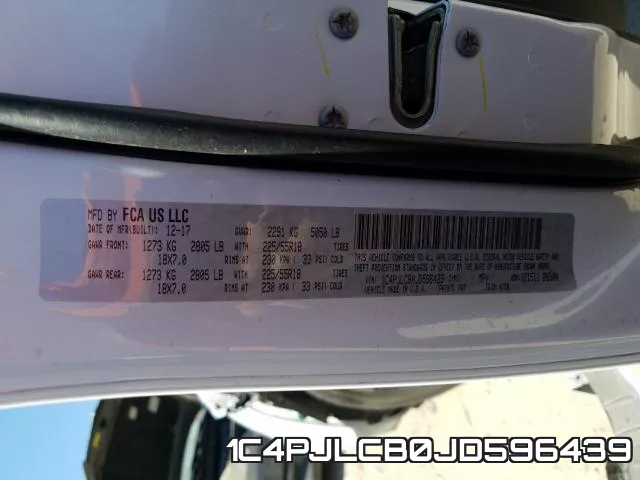 1C4PJLCB0JD596439 фото 2