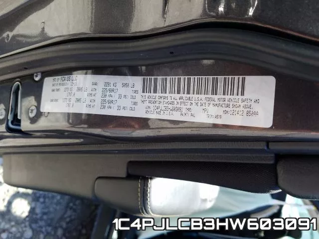 1C4PJLCB3HW603091 фото 2