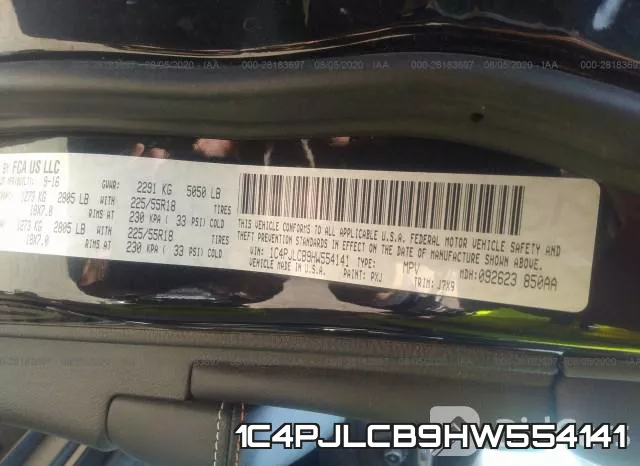 1C4PJLCB9HW554141 фото 10