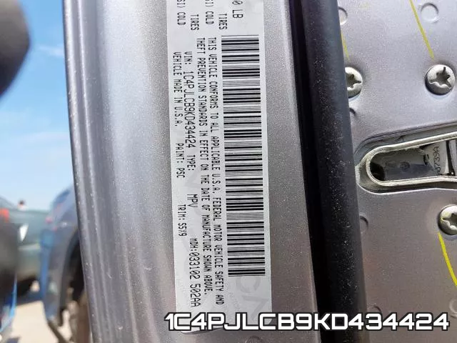 1C4PJLCB9KD434424 фото 2