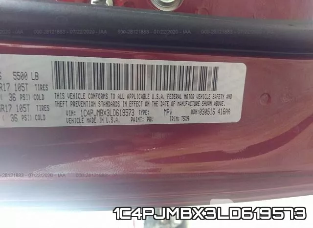 1C4PJMBX3LD619573 фото 10