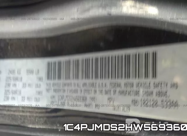 1C4PJMDS2HW569360 фото 10