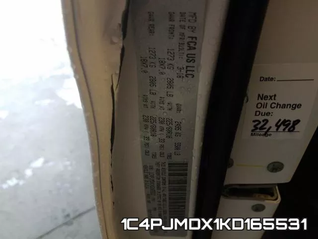1C4PJMDX1KD165531 фото 2